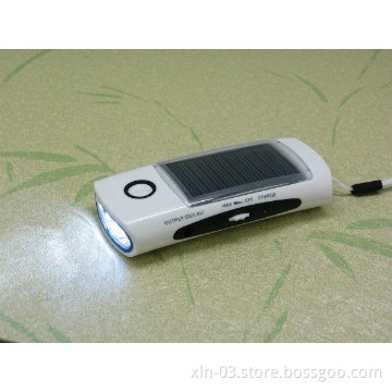 efficient bright Solar Flashlight Radio Charger